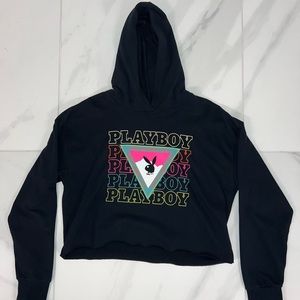 Playboy cropped hoodie